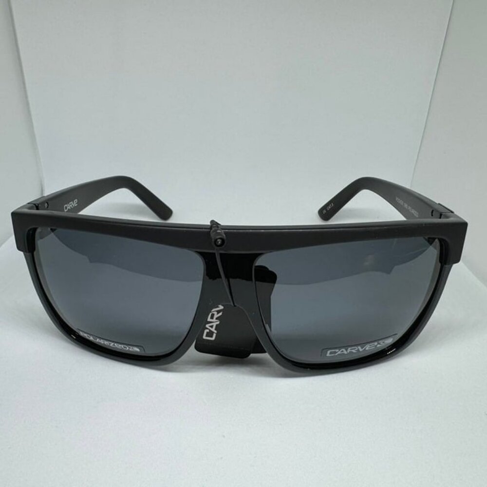 Carve Rocker Gloss Black Polarized Sunglasses